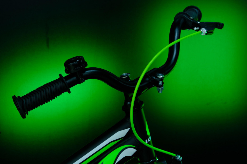 Lorak Junior 14 Boy Матовый Чёрный/Зелёный