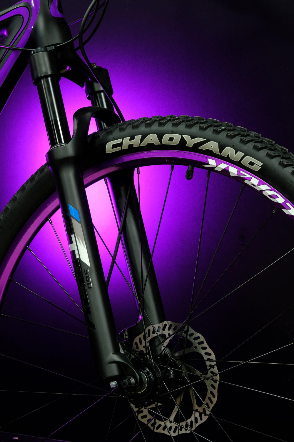 Lorak Glory 2000 Матовый Чёрный/Фиолетовый рама 19 (на рост 171-182)