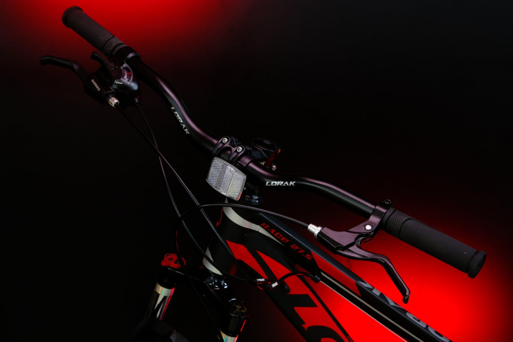 LORAK RACE 27,5 Матовый Чёрный/Красный